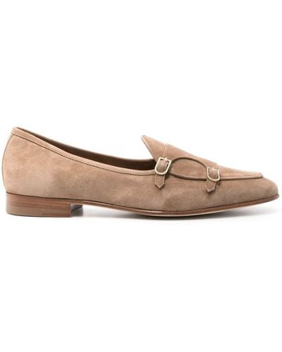 Edhen Milano Brera Monk Shoes - Brown