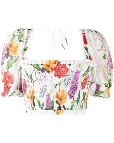 Charo Ruiz Top Met Bloemenprint - Roze