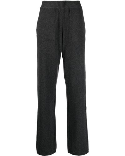 Moorer Knitted Cashmere Trousers - Black