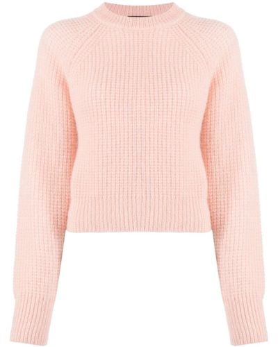 Fabiana Filippi Mohair-blend Crewneck Sweater - Pink