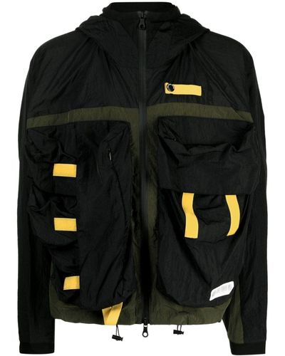 Mostly Heard Rarely Seen 3d Pocket Camper Hooded Jacket - Black