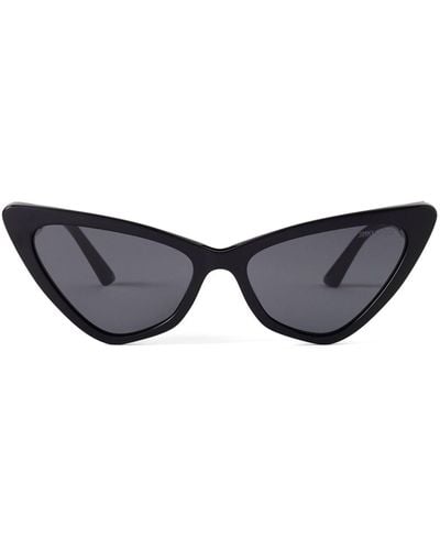 Jimmy Choo Gafas de sol Sol con montura cat eye - Negro