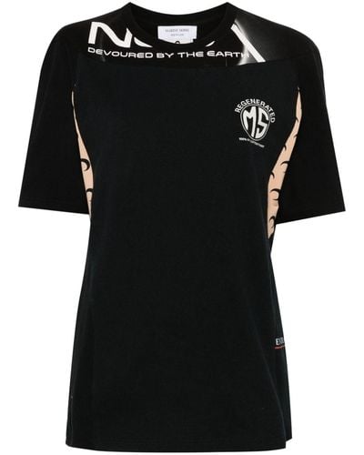 Marine Serre Regenerated Graphic T-shirt - Black