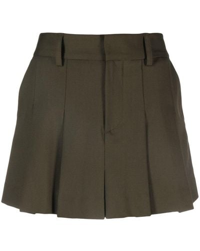 P.A.R.O.S.H. Pleated Wool Skirt - Green