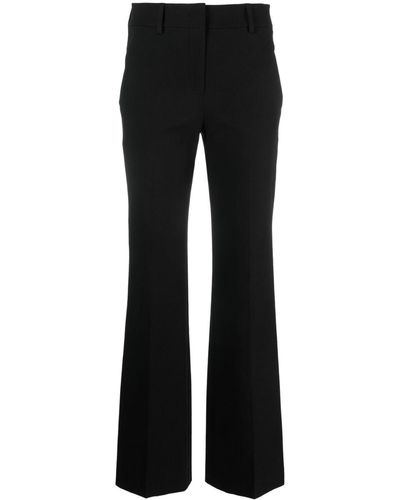 Incotex Cotton Flared Trousers - Black