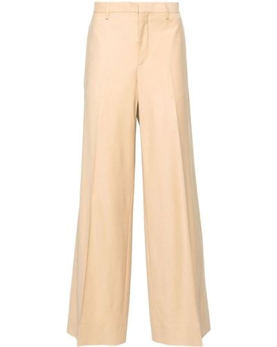 Moschino Straight-leg Tailored Trousers - Natural