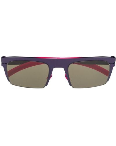 Mykita Sonnenbrille mit eckigen Gläsern - Pink
