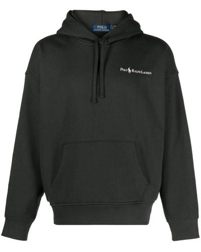 Polo Ralph Lauren Fleece-Hoodie mit Logo-Print - Grau