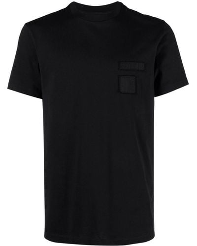 Neil Barrett Patch-detail Cotton T-shirt - Black