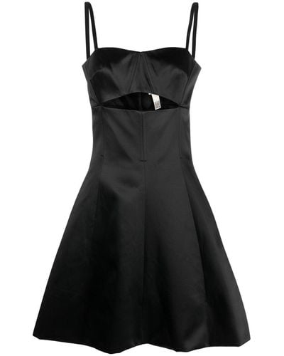 Patou Cut-out Detail A-line Minidress - Black