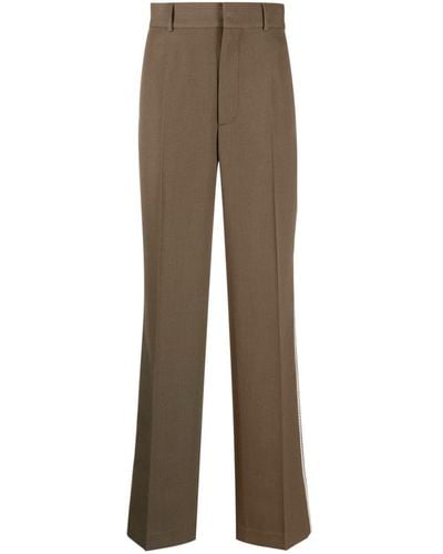 Palm Angels Tape-embellished Tailored Pants - Brown