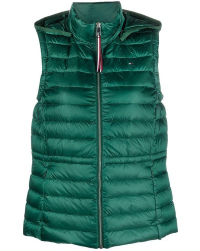 Tommy Hilfiger Zip-up Padded Gilet - Green