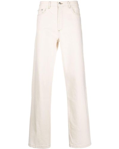 A.P.C. Wide-fit Straight Leg Jeans - White
