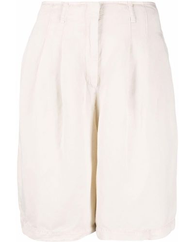 Emporio Armani Pleat-detail Tailored Shorts - Natural