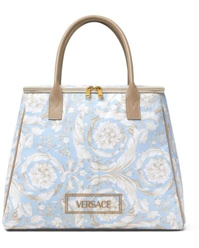 Versace Barocco Athena Tote Bag - Blue