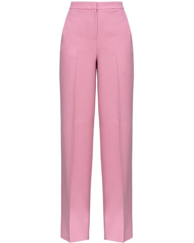 Pinko Pantalones Pergamino con pinzas - Rosa