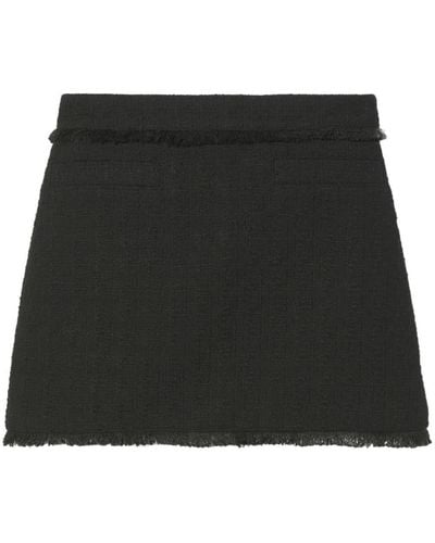 Proenza Schouler Tweed Mini-rok - Zwart
