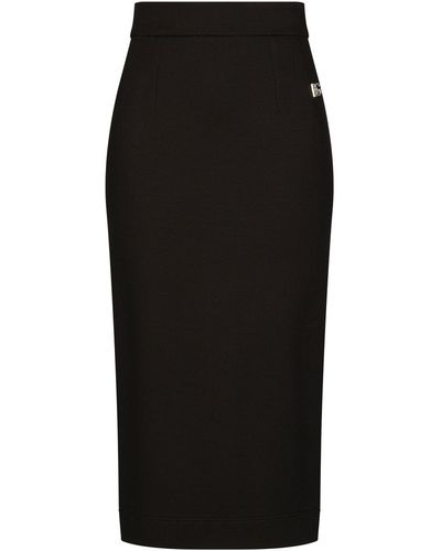 Dolce & Gabbana Milano ミディアムスカート - ブラック