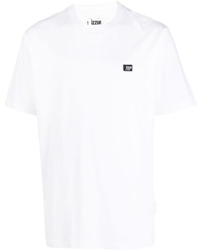 Izzue T-shirt en coton à imprimé graphique - Blanc