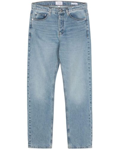 FRAME The Straight Stonewashed Jeans - Blue