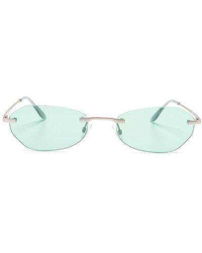 Our Legacy Adorable Oval-frame Sunglasses - Green