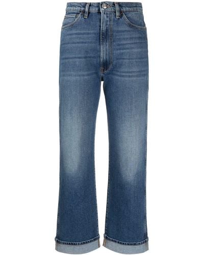 3x1 High-rise Straight-leg Jeans - Blue