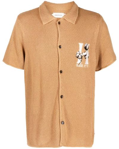 Honor The Gift Logo-print Cotton Polo Shirt - Natural