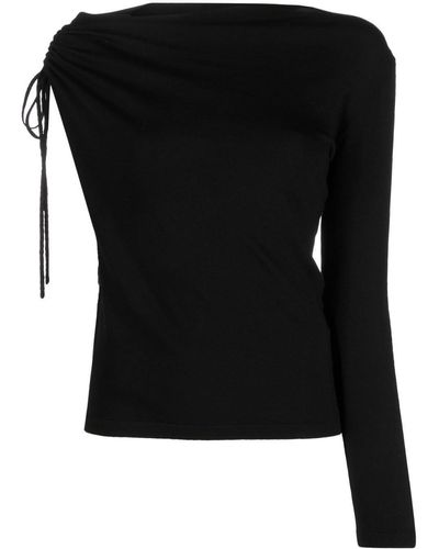 P.A.R.O.S.H. Asymmetrische Top - Zwart