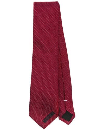 Moschino Embroidered Silk Tie