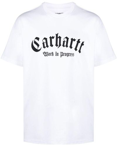 Carhartt Camiseta con logo estampado - Blanco