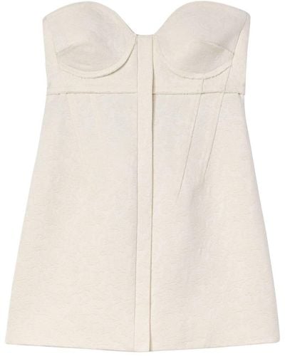 Proenza Schouler Bustier-Top mit Jacquardmuster - Natur