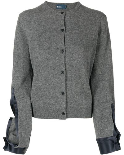 Kolor Slit-sleeve Button-up Cardigan - Grey