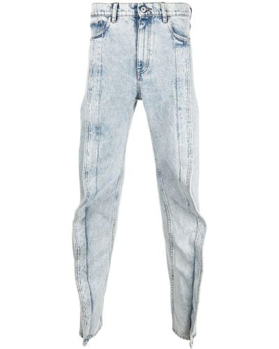 Y. Project Schmale Banana-Fit-Jeans - Blau