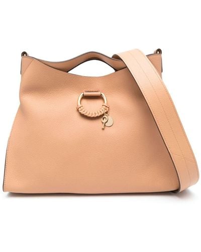 See By Chloé Joan Leather Tote Bag - Natural