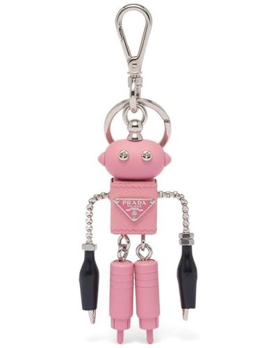 Prada Robot Trick Keychain - Pink