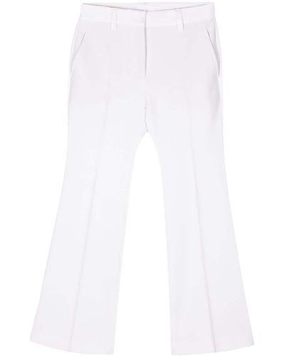 Incotex Pressed-crease Tailored Trousers - White