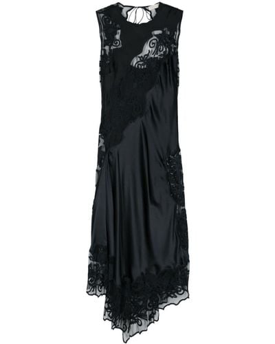 Ulla Johnson Kaia Floral-lace Silk Maxi Dress - ブラック
