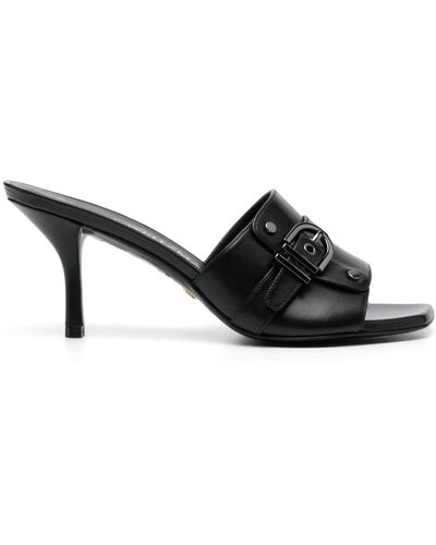 Stuart Weitzman Mules Maverick con tacón de 75mm - Negro