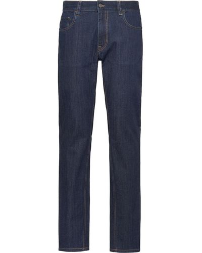 Prada Mid-rise Straight Jeans - Blue