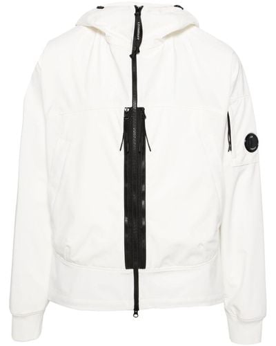 C.P. Company Lens-detail Hooded Jacket - White