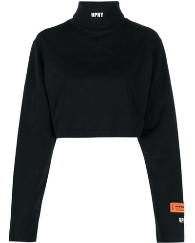 Heron Preston Sweatshirt mit Rollkragen - Schwarz