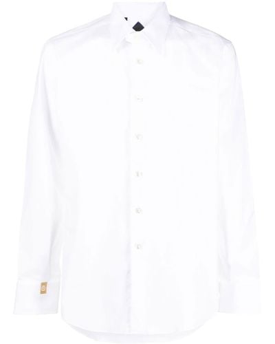 Billionaire Camisa Silver Cut con manga larga - Blanco