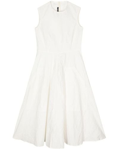 Sofie D'Hoore Leinen-Baumwoll-Kleid in A-Linie - Weiß