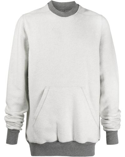 Rick Owens Sweatshirt mit rundem Ausschnitt - Grau