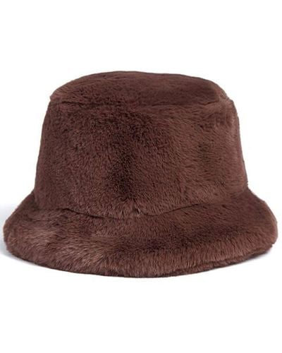 Apparis Faux-fur Bucket Hat - Brown