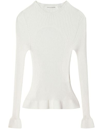 Cecilie Bahnsen Jayla Knitted Top - White