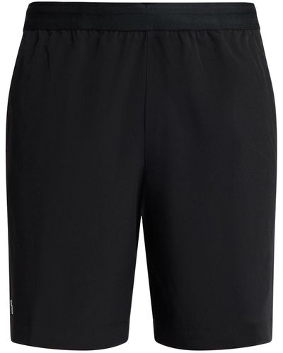 Lacoste Logo-appliqué Drawstring Shorts - Black