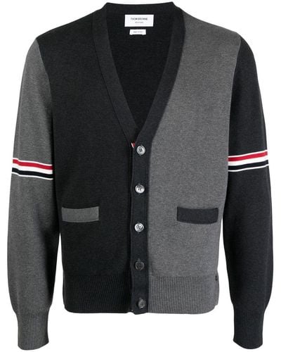Thom Browne Vest Met Colourblocking - Zwart