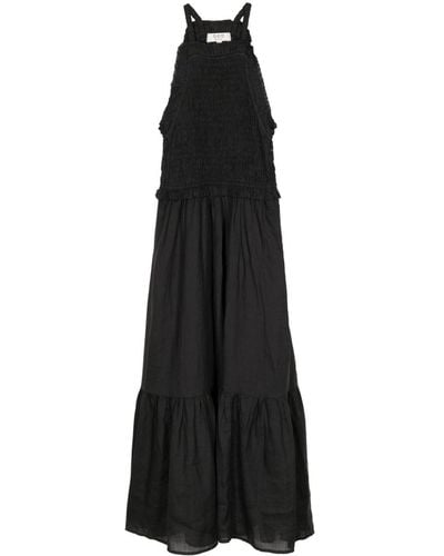 Sea Cole Smocked Midi Dress - Black
