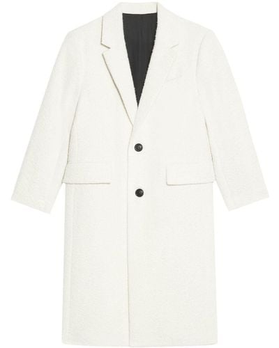 Ami Paris Single-breasted Coat - ホワイト